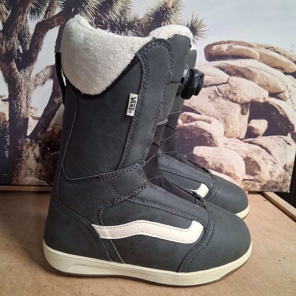 Vans Encore Linerless Snowboard Boots Grey White BOA Women 6